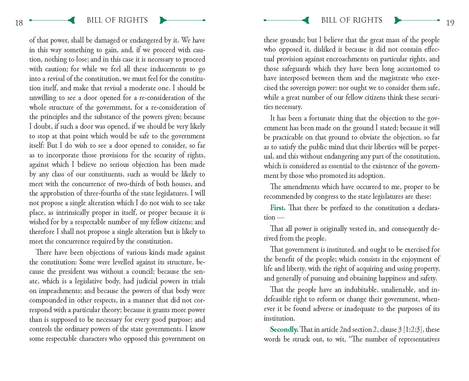 Bill of Rights Applewood Books
