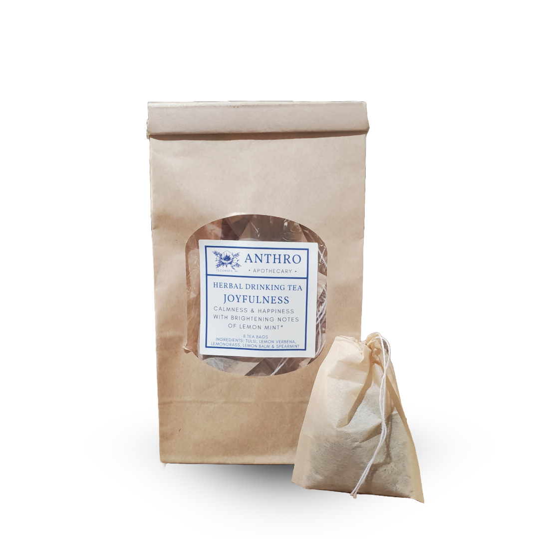Joyfulness Herbal Tea | Light, Crisp and Calming 8 Tea Bags Anthro Apothecary