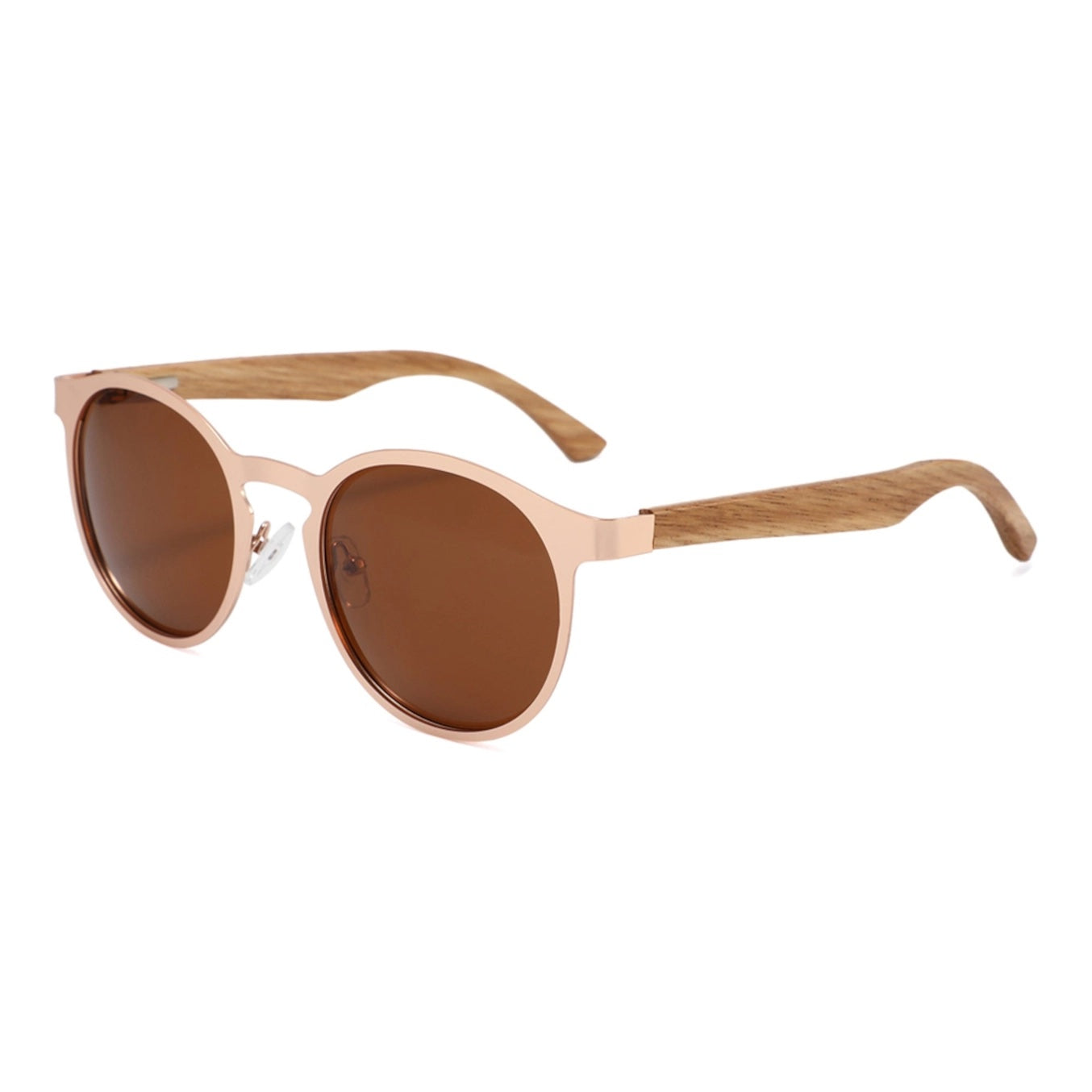 WUDN Sunglasses Hybrid Wooden Rounds Beechwood and Suede Anthro Apothecary