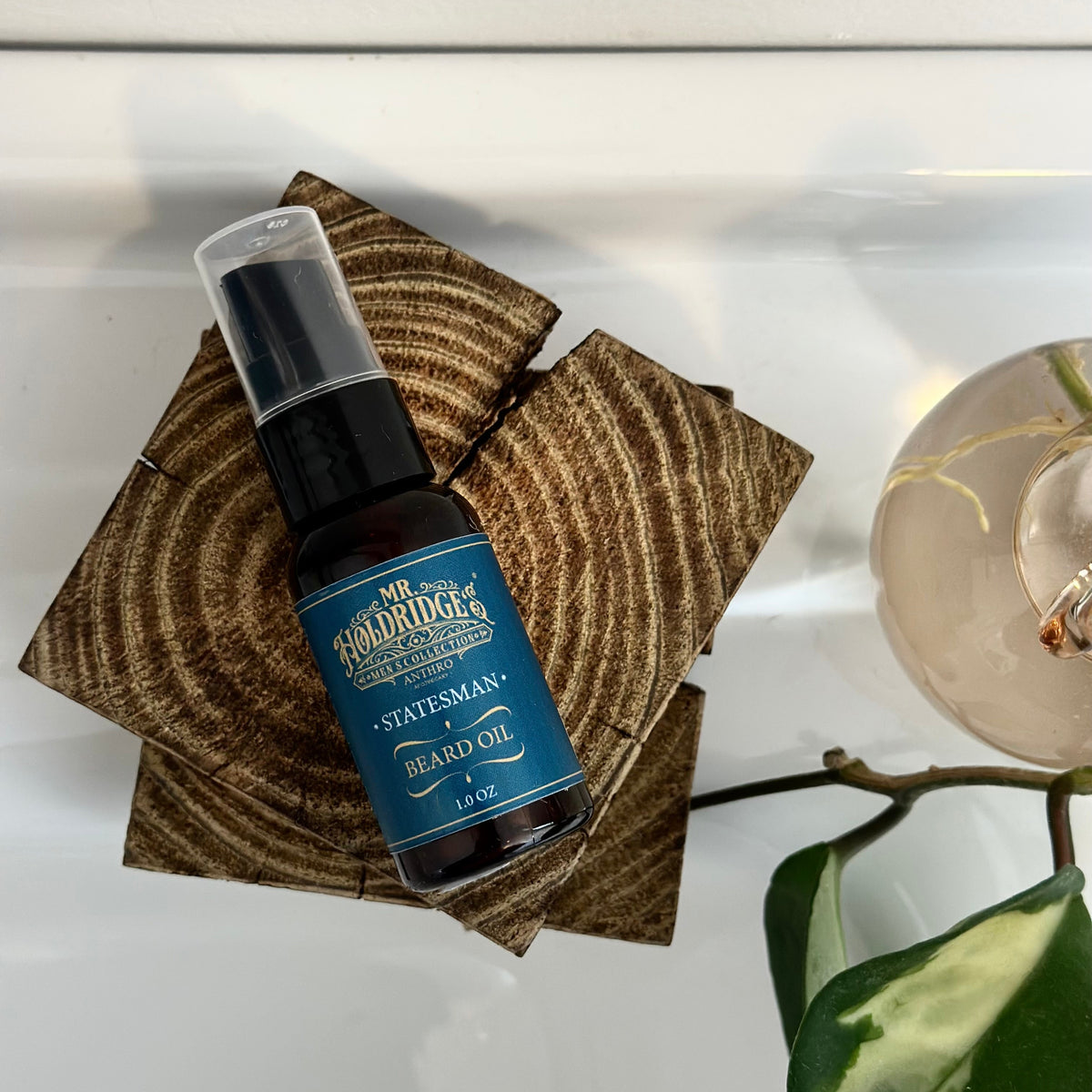 Mr. Holdridge's Natural Beard Oil for Men | Huntsman & Statesman | Anthro Apothecary Statesman Handmade by Anthro Apothecary