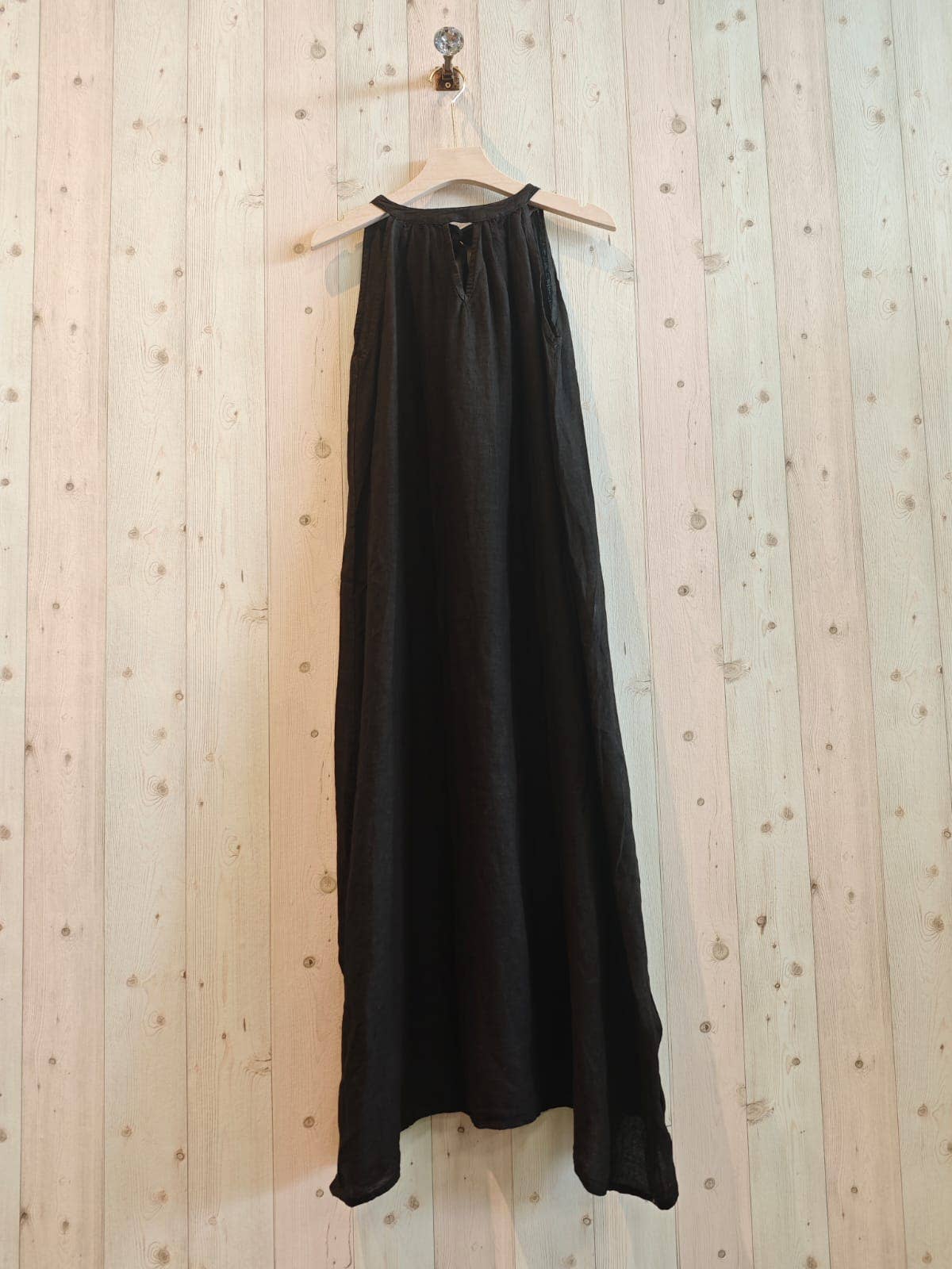 Italian Linen Dress- Back Bow Linen & More