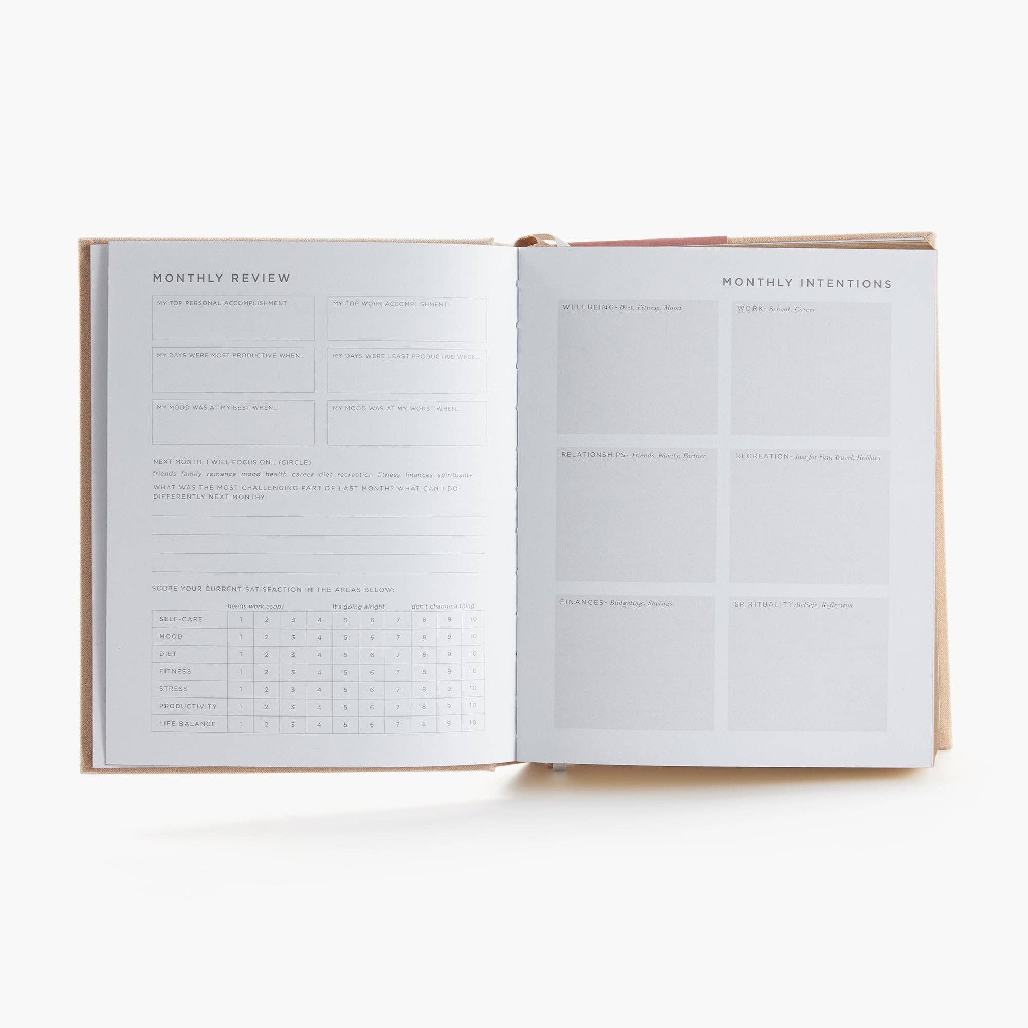Deluxe Self-Care Journal – Beige Myga
