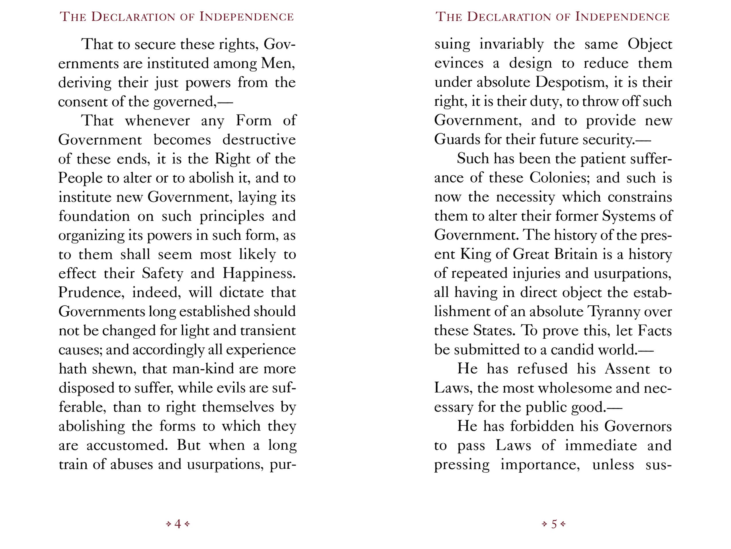 The Declaration of Independence Applewood Books