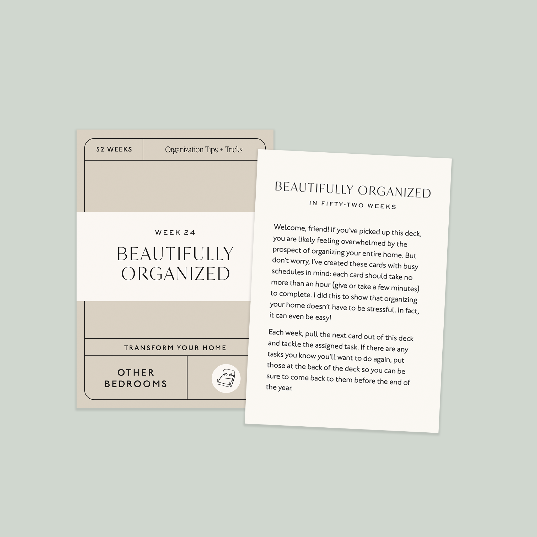 Beautifully Organized In 52 Weeks Card Deck Paige Tate & Co.