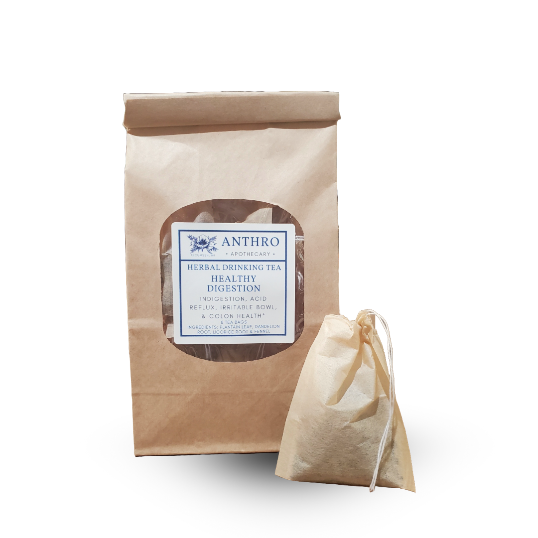 Digestive Balance Herbal Tea | Digestive Herbal Blend 8 Tea Bags Anthro Apothecary