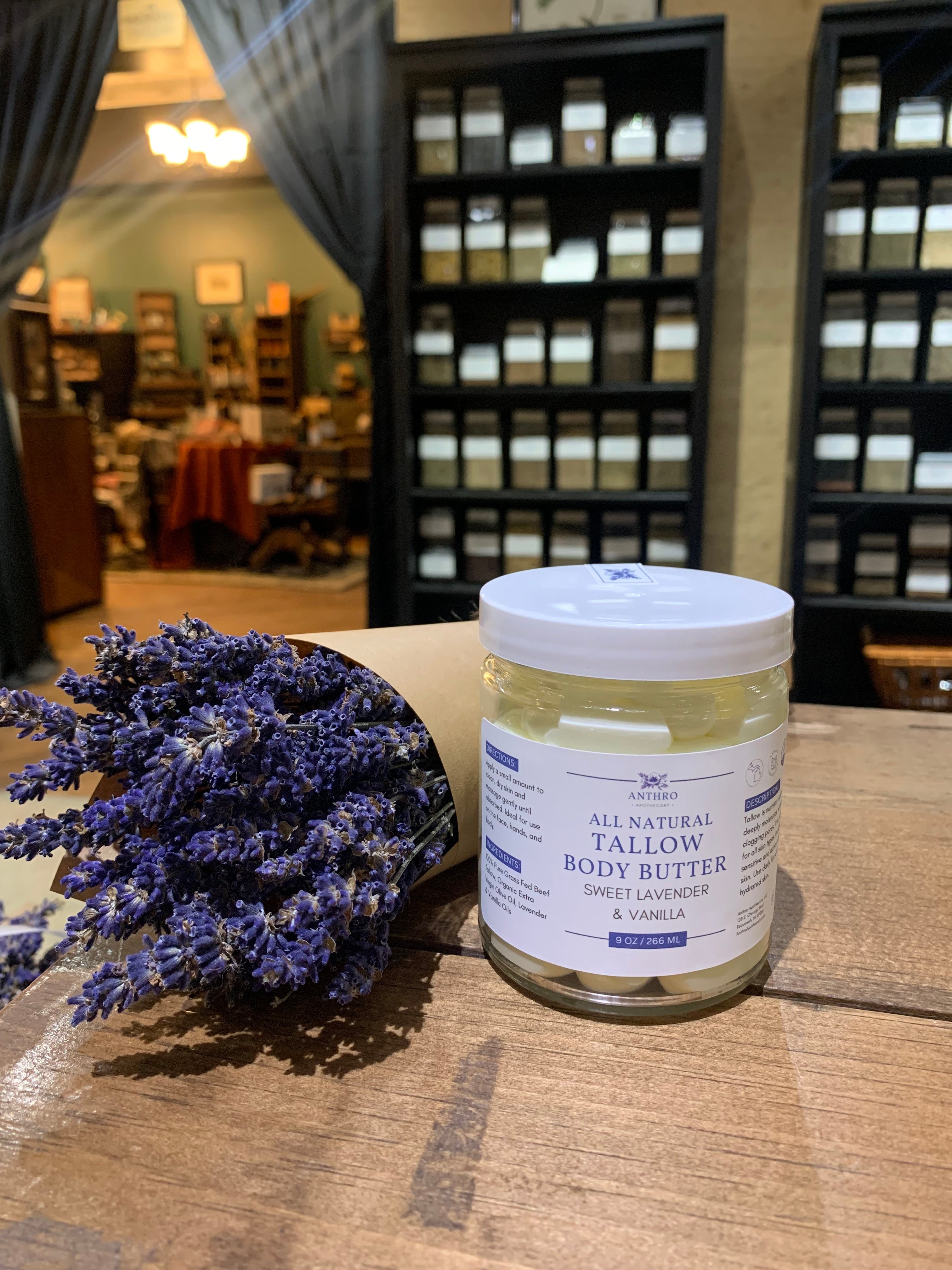 Tallow Body Butter Handmade by Anthro Apothecary