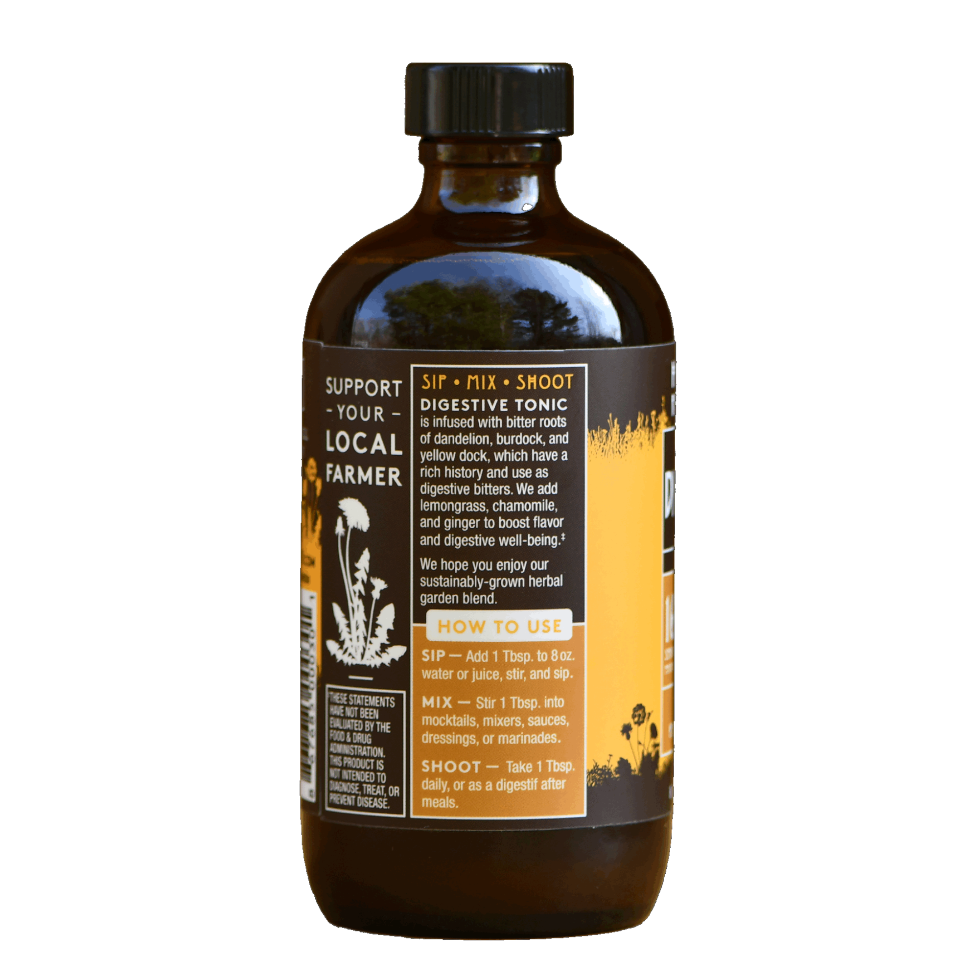 Digestive Tonic: Raw ACV w/Mother, Digestive + Detox Support