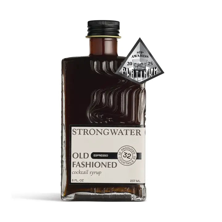 Strongwater Cocktail Syrup | Award-Winning Organic Mixer | Old Fashioned & More Espresso Cocktail Syrup strong water