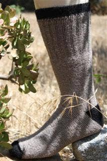 Men's Alpaca Outdoor Adventure Socks | 100% Natural | Made in USA Cocoa Brown OutdoorAdventure Choice Alpaca Products