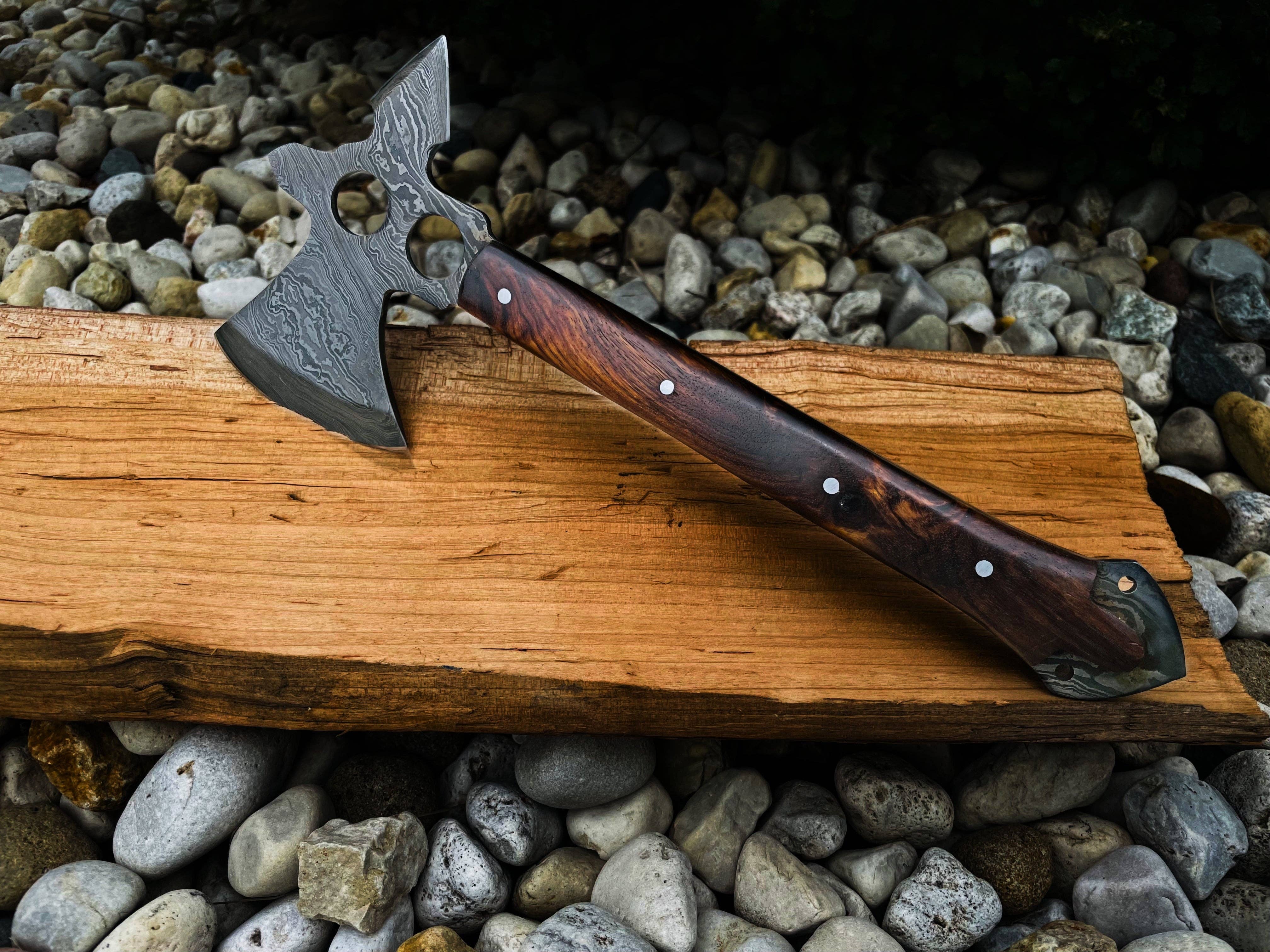 Damascus Steel Camping/Outdoor Utility Axe