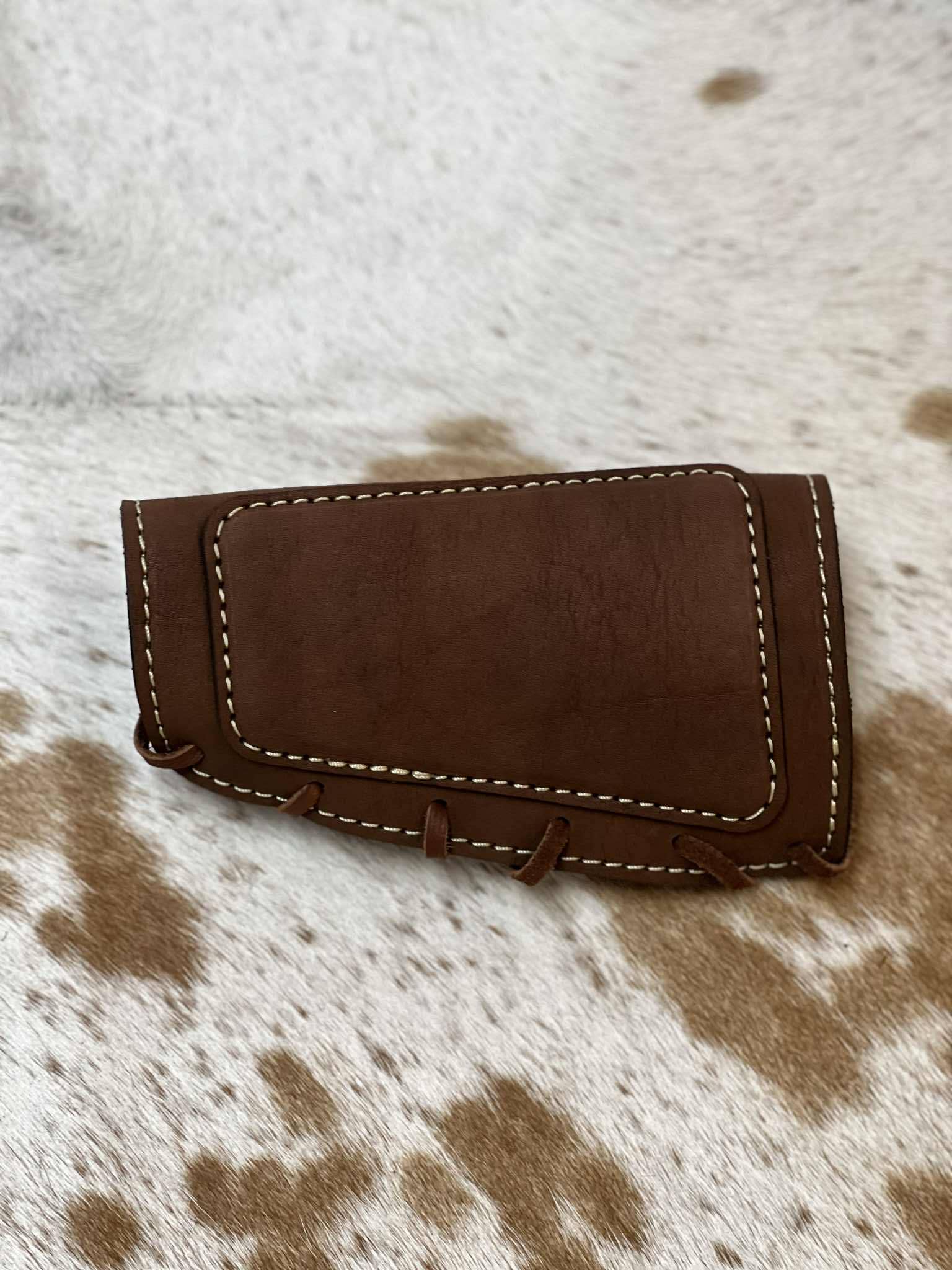 Leather Stock Cover | Full Grain | Handmade in USA | Mr. Holdridge's NDesigns Leather