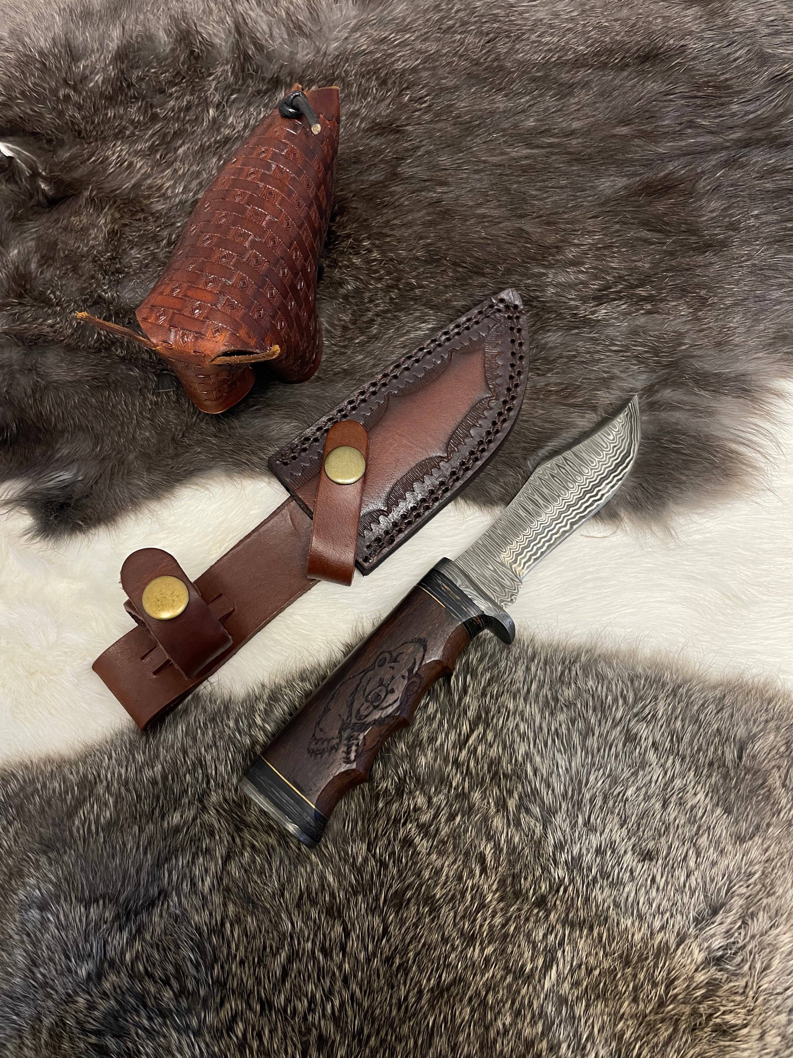 Grizzly Timberline Damascus Steel Knife TK-099  (Compact)