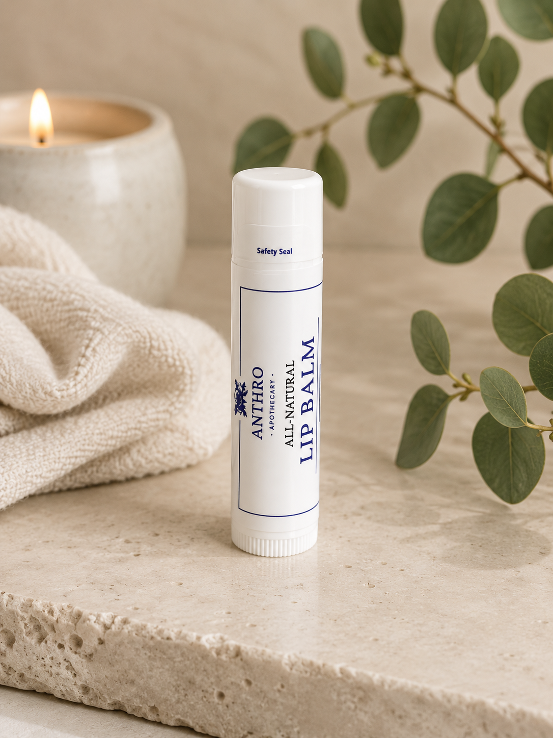Anthro Natural Lip Balm – Lavender, Eucalyptus & Tea Tree | Shea & Cocoa Butter