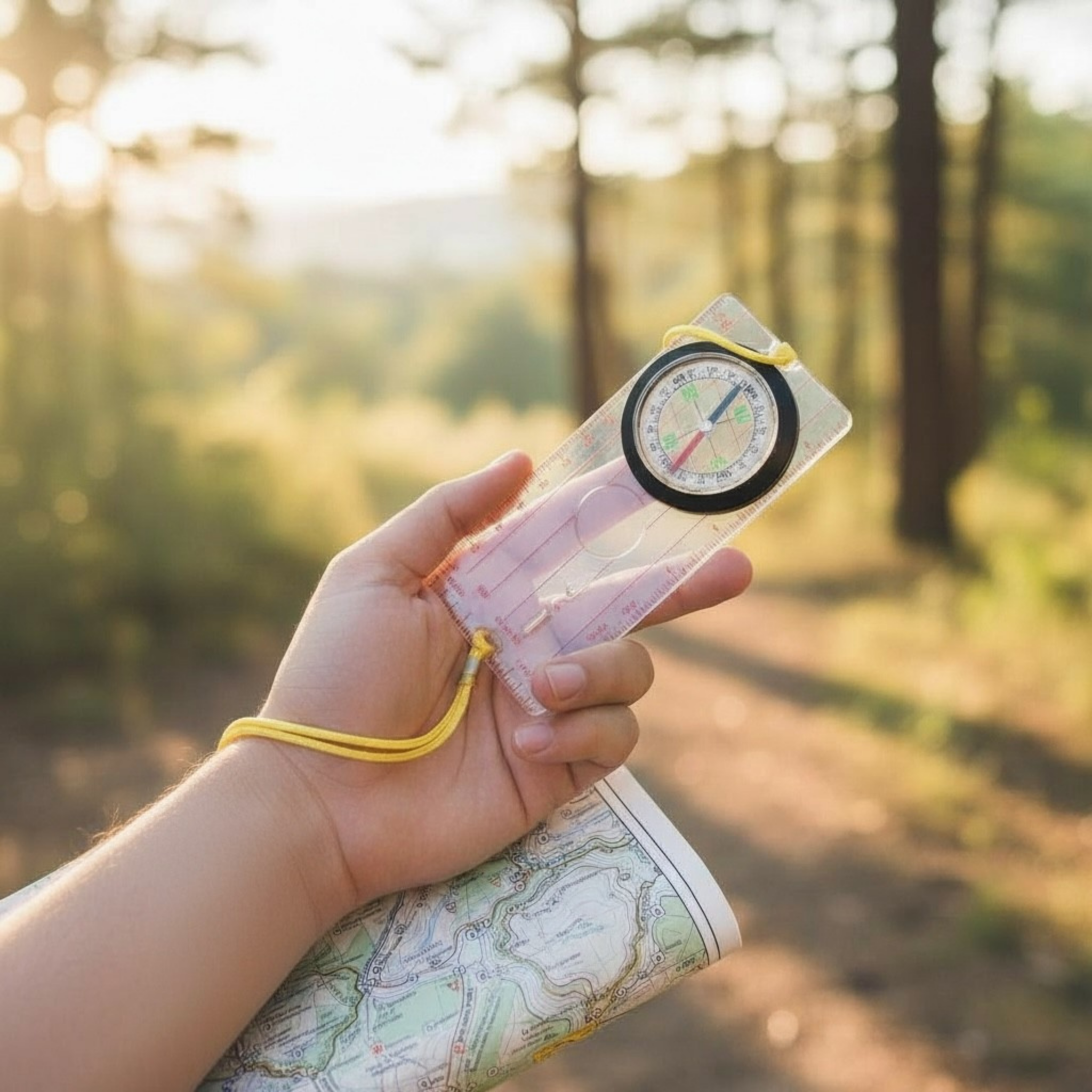 Kids Navigation Kit Compass Map Skills Adventure Set Wild Life Outdoor Adventures