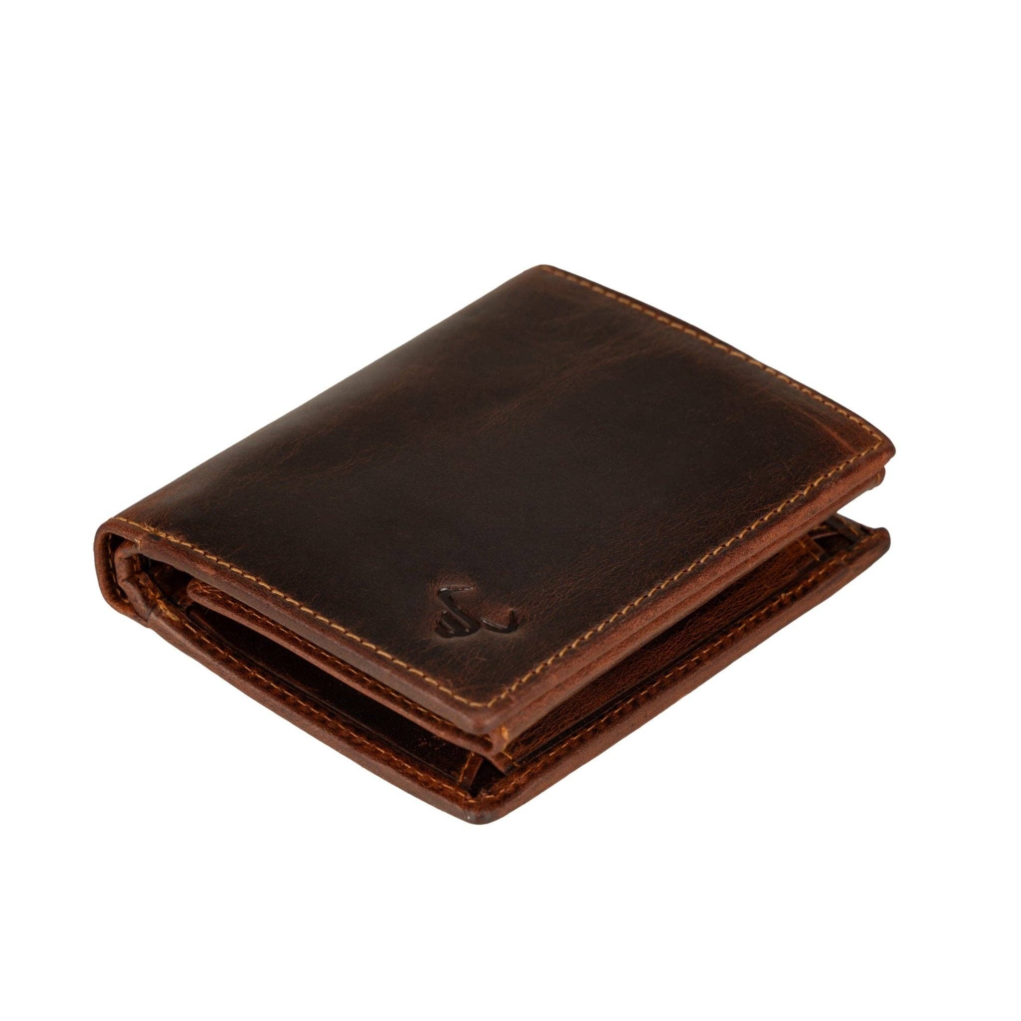 Philip Full-Grain Leather Trifold Wallet for Men | RFID Blocking Minori Leather