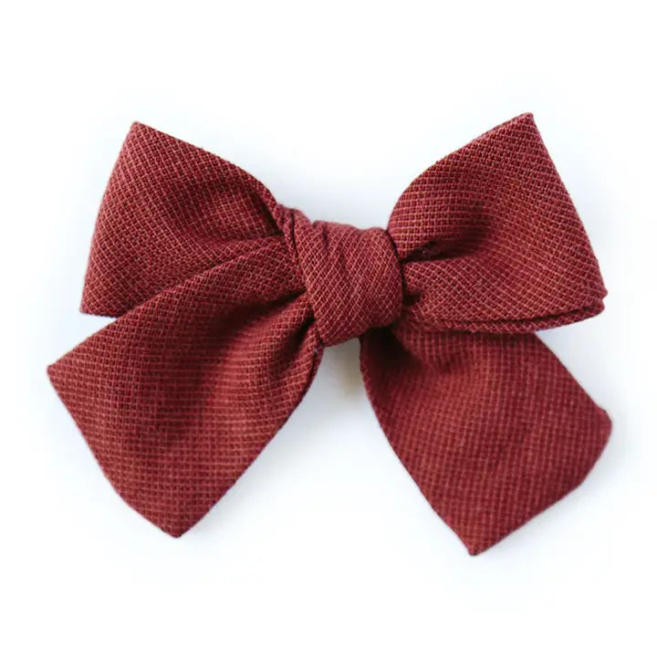 Hair Bow | Handmade in USA | Boon Accessories Petite Hair Bow 2"x3" Sienna Boon Ties