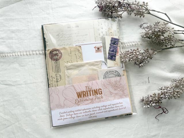 Writing Ephemera Kit | Junk Journal Supplies | Vintage Letters & Paper Craft A House of Books