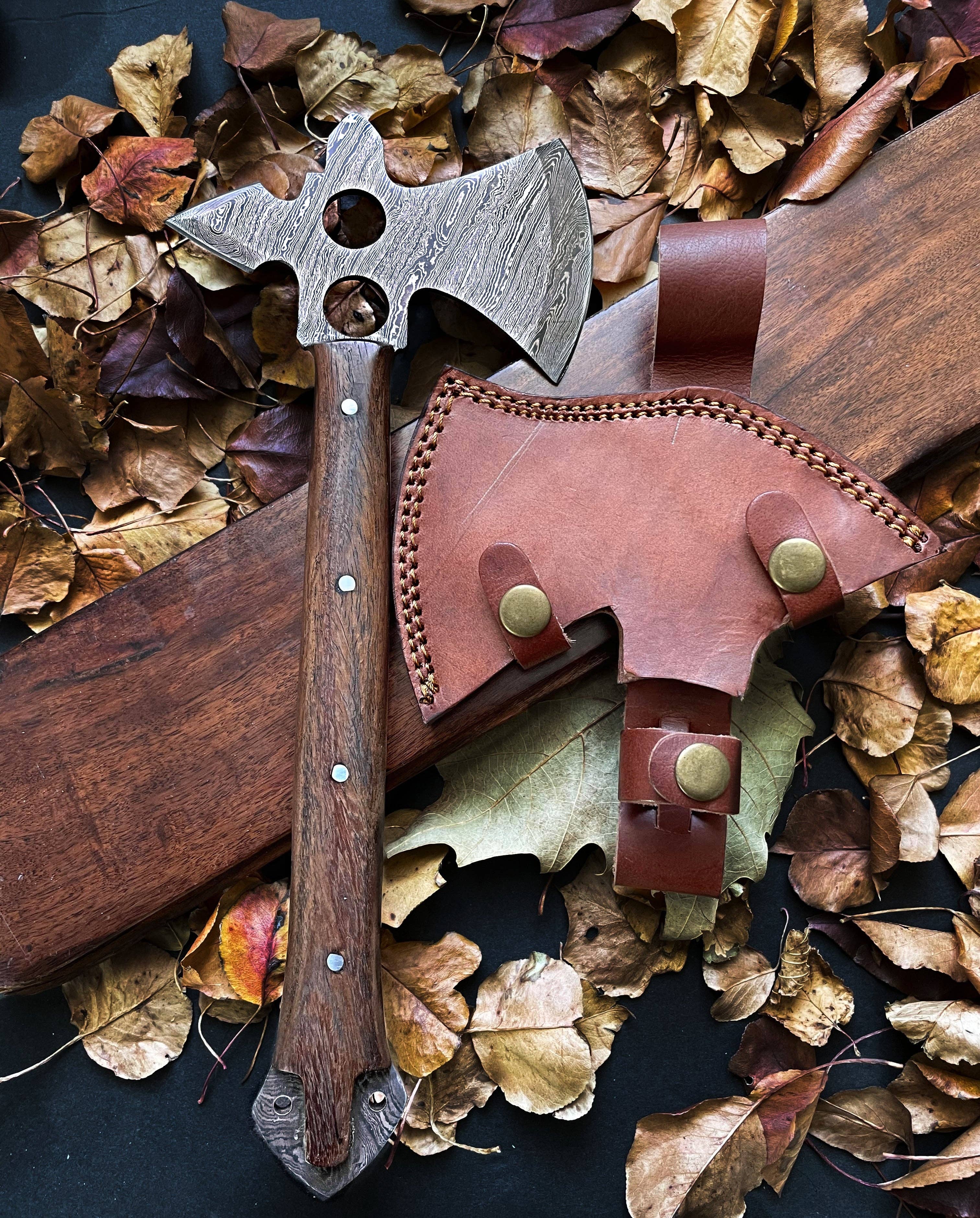 Damascus Steel Camping/Outdoor Utility Axe