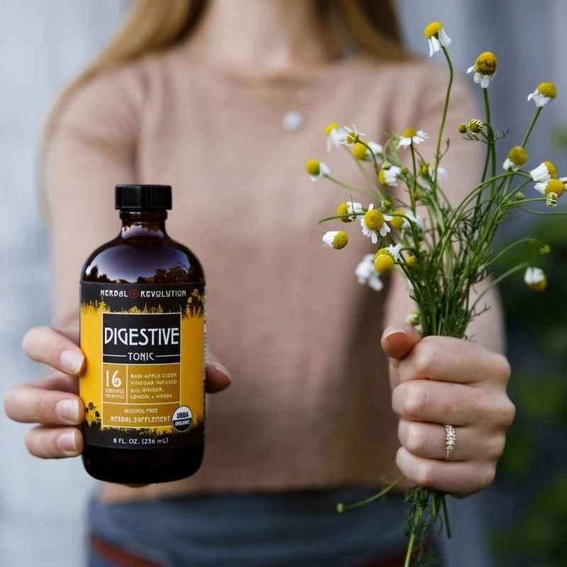 Digestive Tonic: Raw ACV w/Mother, Digestive + Detox Support