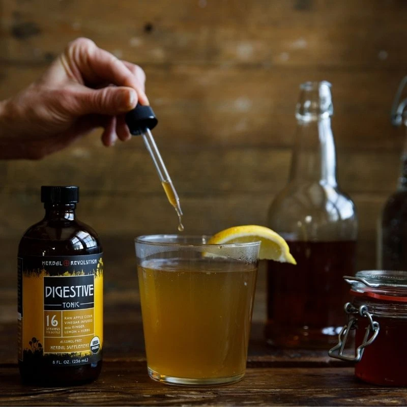 Digestive Tonic: Raw ACV w/Mother, Digestive + Detox Support
