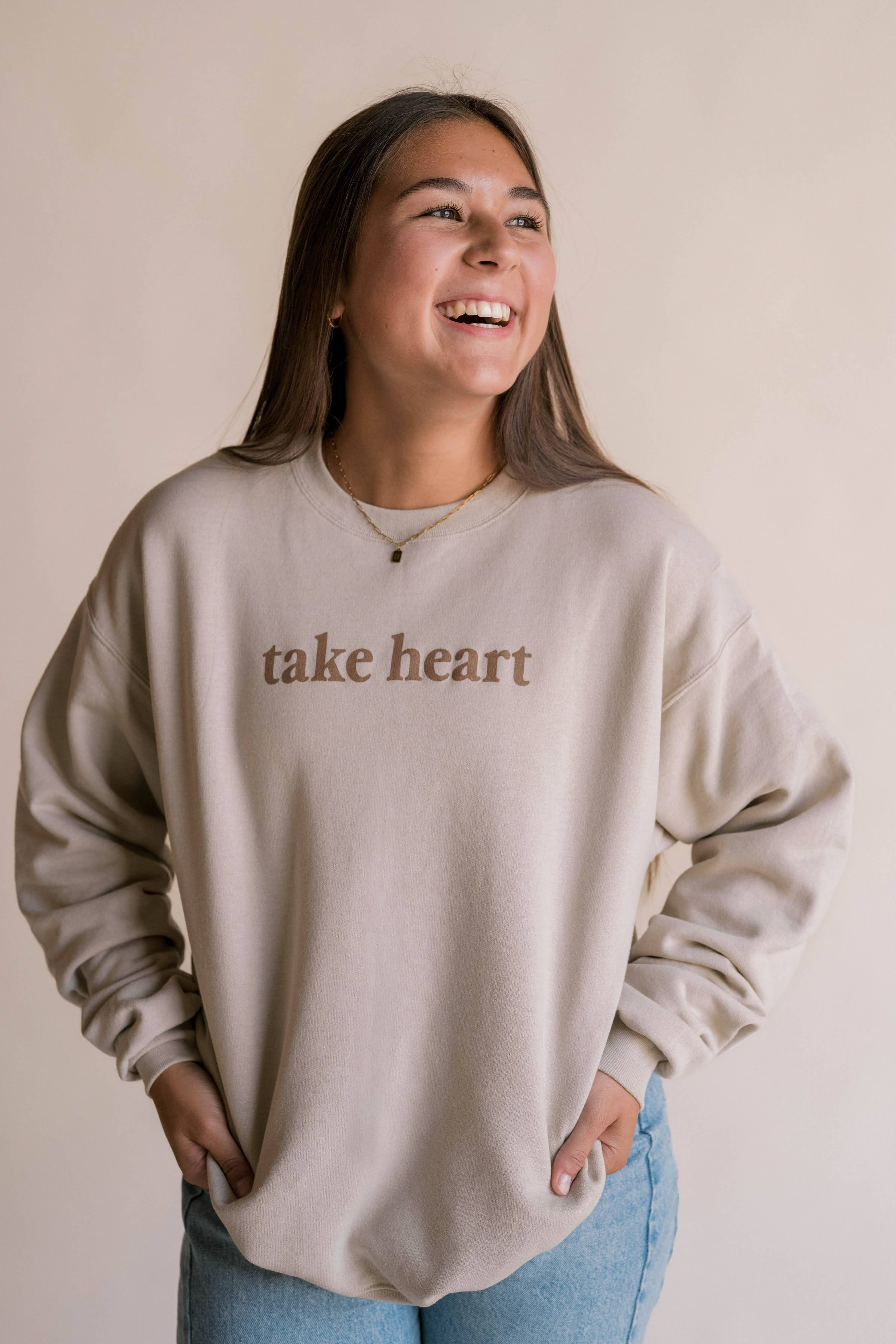 Take Heart Pullover | Christian Pullover Dear Heart
