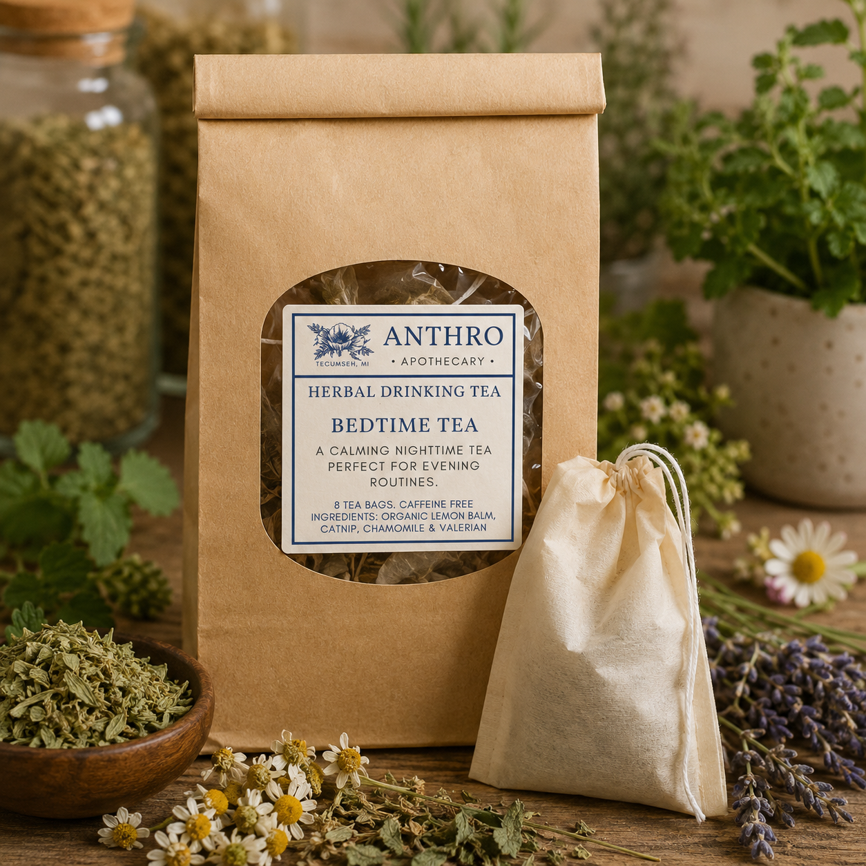 Bedtime Tea | Bedtime Herbal Blend Anthro Apothecary