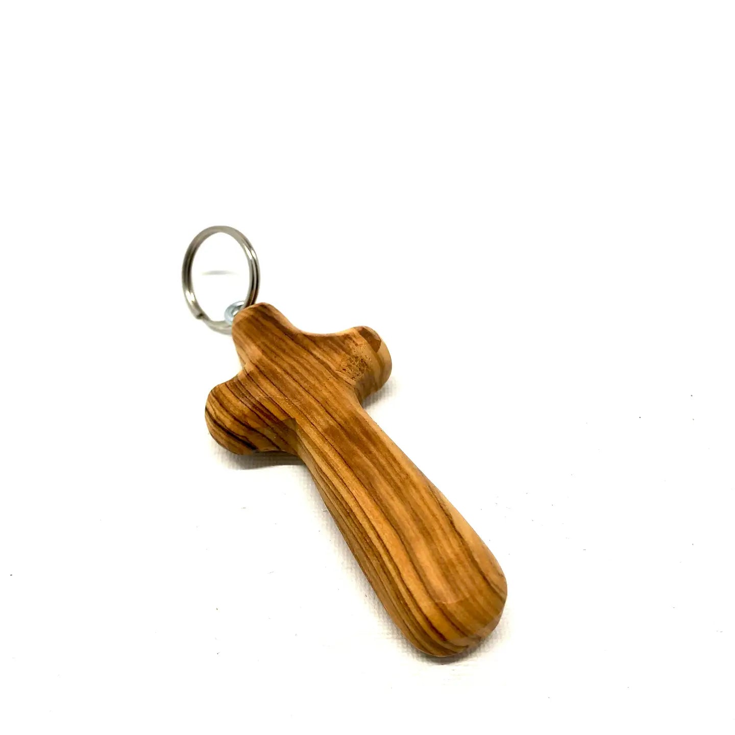 Olive Wood Cross Keychain Anthro Apothecary