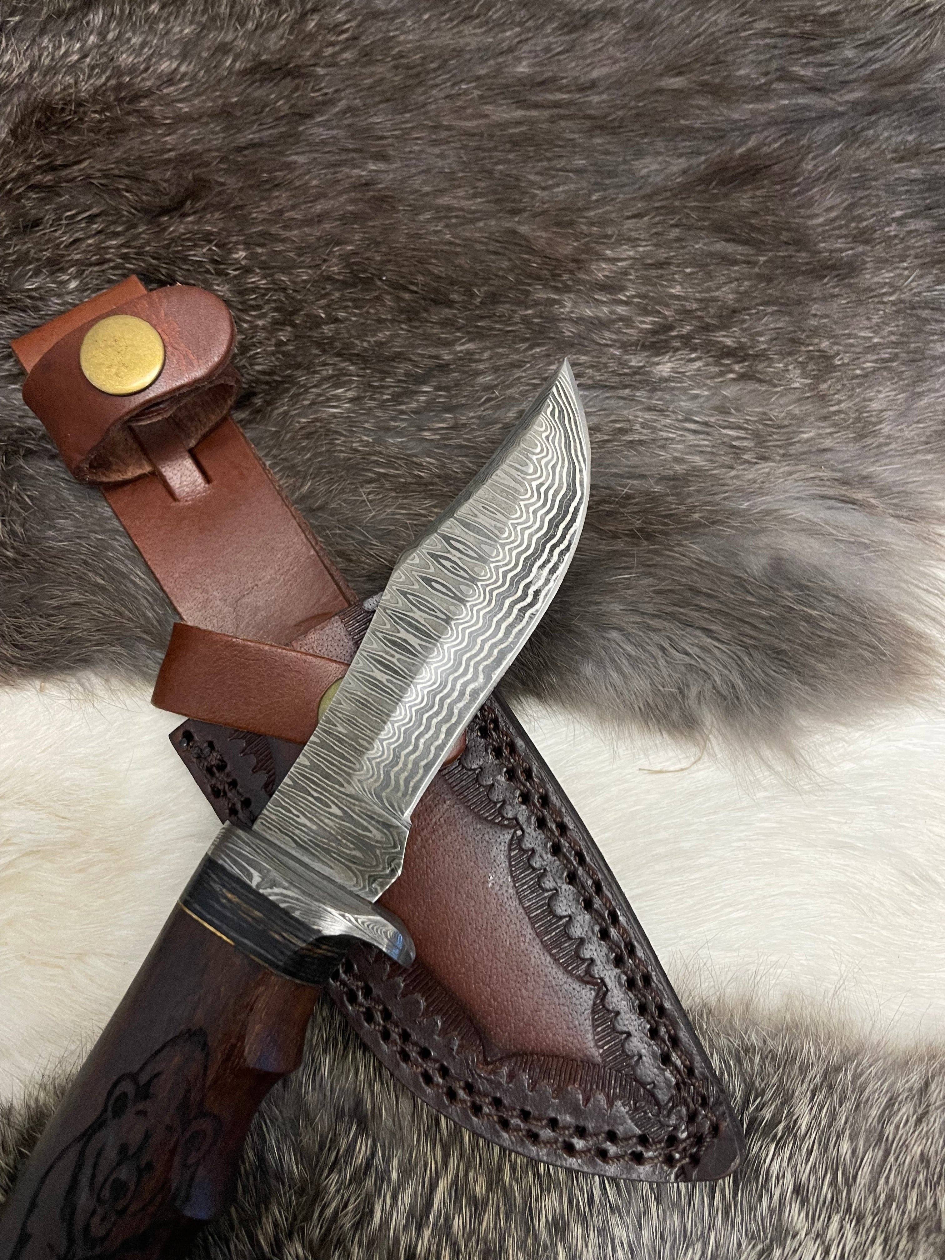 Grizzly Timberline Damascus Steel Knife TK-099  (Compact)