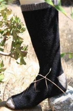 Men's Alpaca Outdoor Adventure Socks | 100% Natural | Made in USA Large Black OutdoorAdventure Choice Alpaca Products