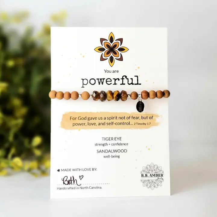 RB Amber Sandalwood Jewelry You are Powerful Anthro Apothecary