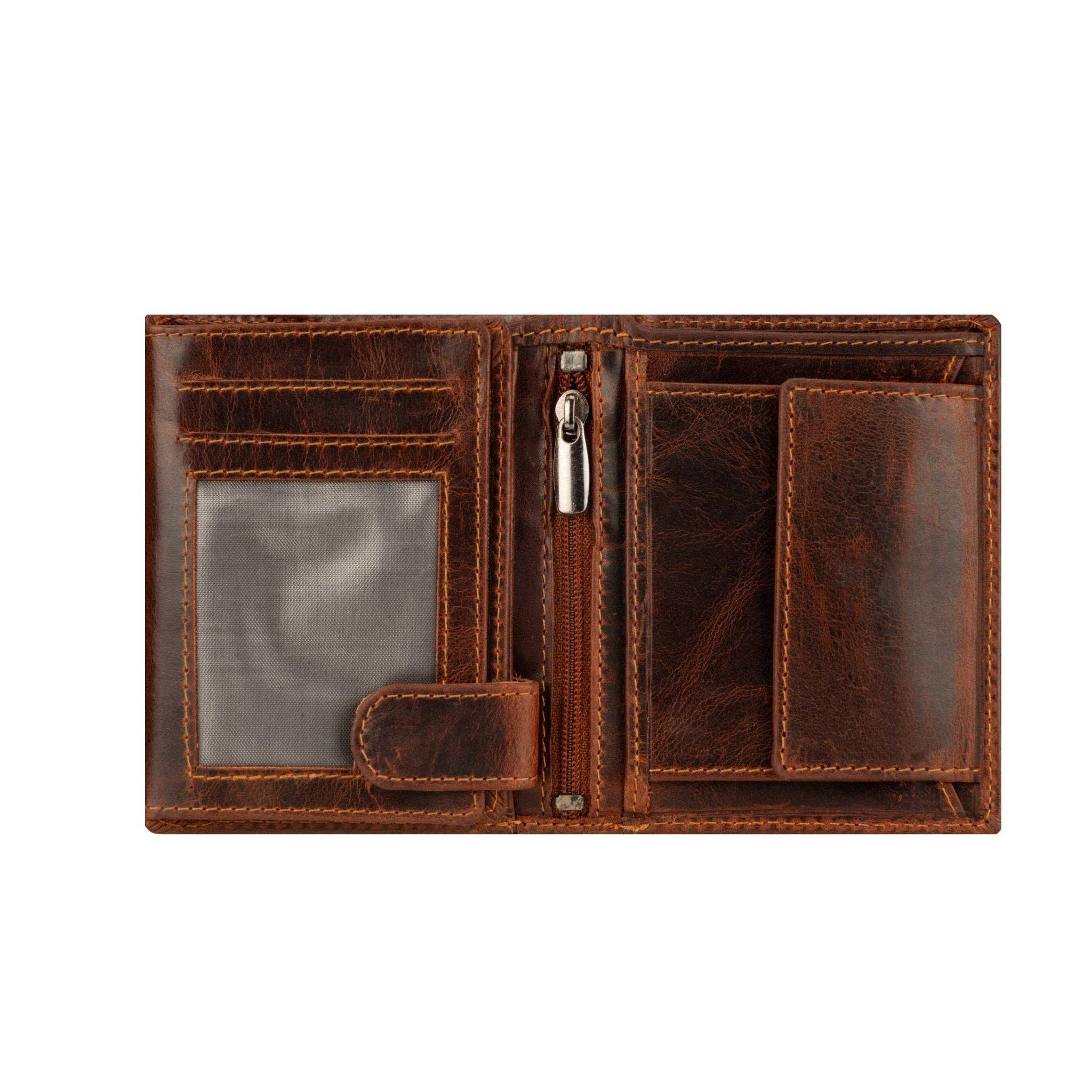 Philip Full-Grain Leather Trifold Wallet for Men | RFID Blocking Minori Leather