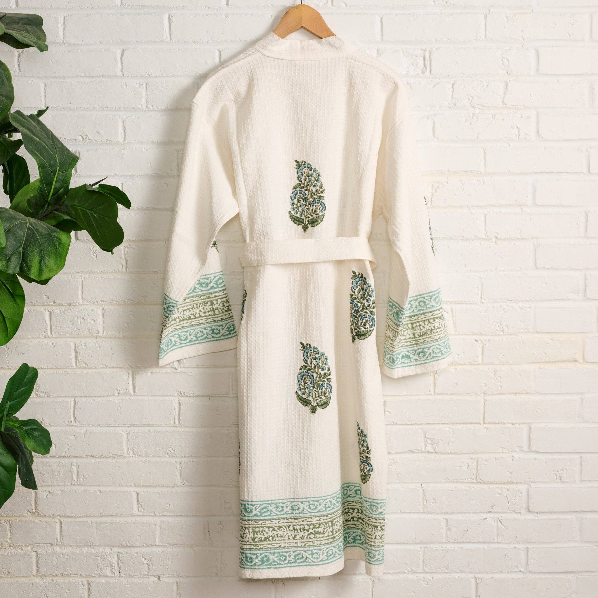 Pera Block Print Cotton Robe