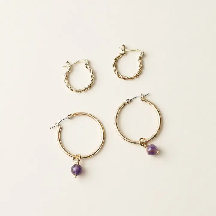 Matr Boomie Earrings Amethyst Anthro Apothecary