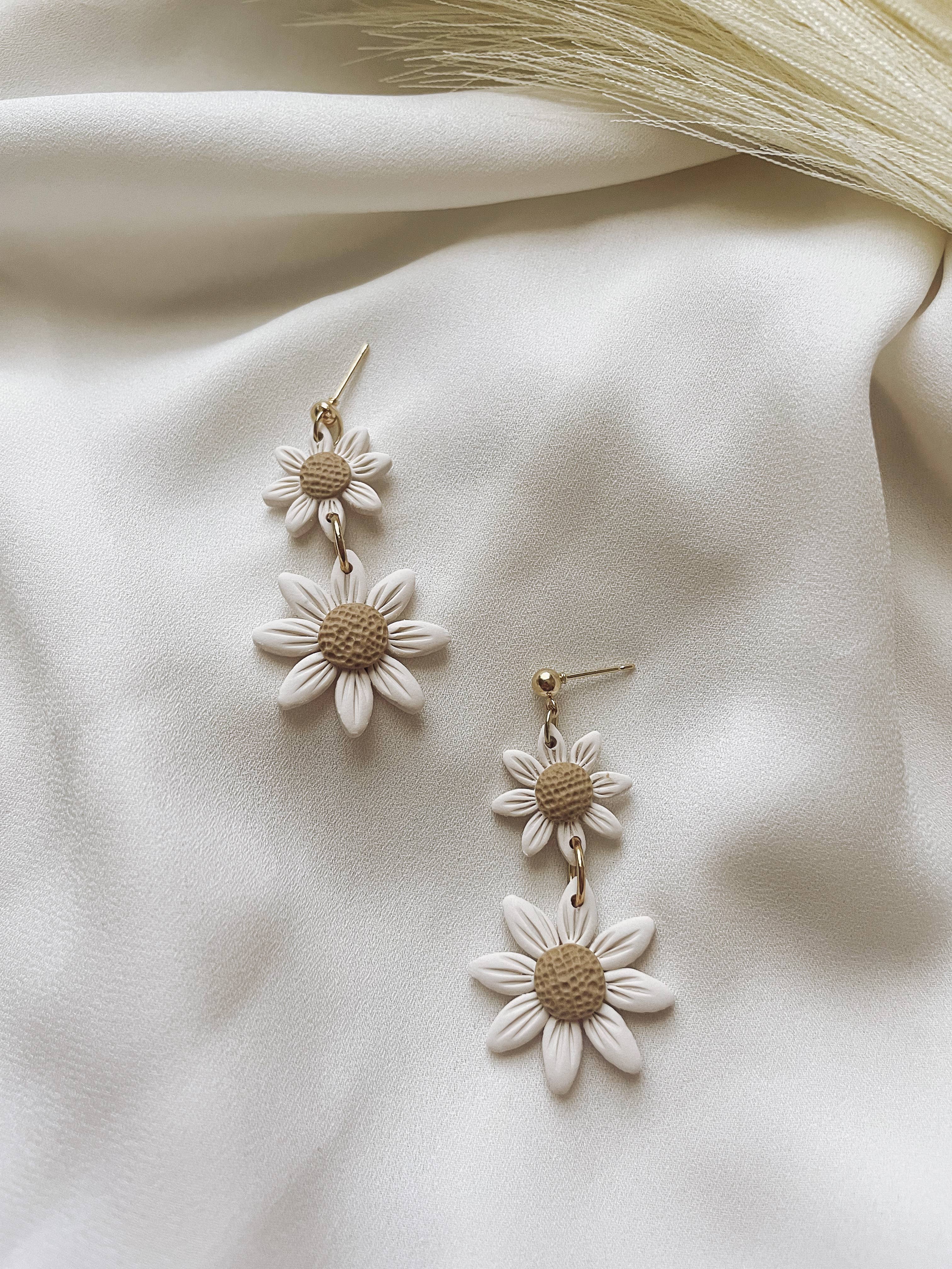 Daisy Clay Earrings- Placed by Grace Placed by Grace