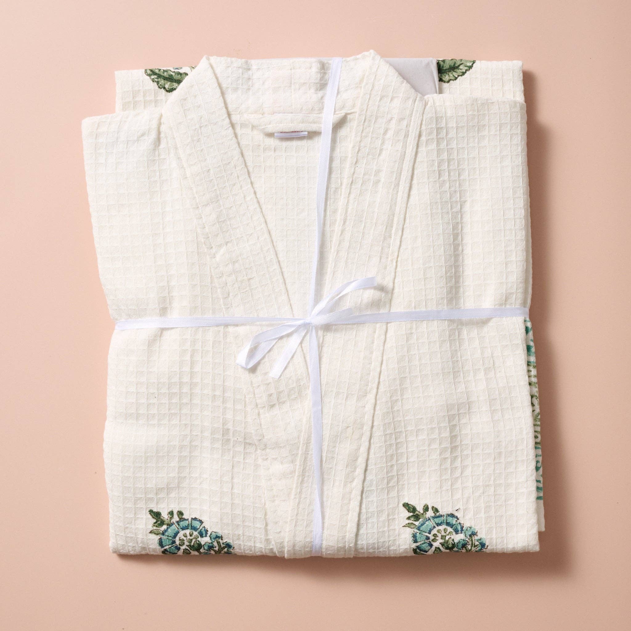 Pera Block Print Cotton Robe