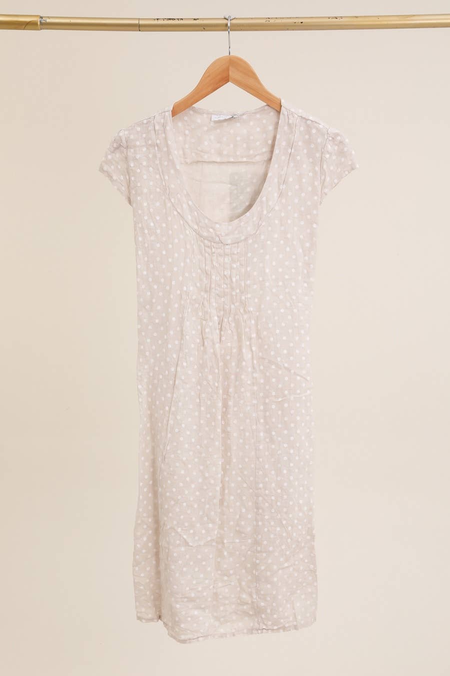 Italian Linen Dress- Polka Dot Sundress