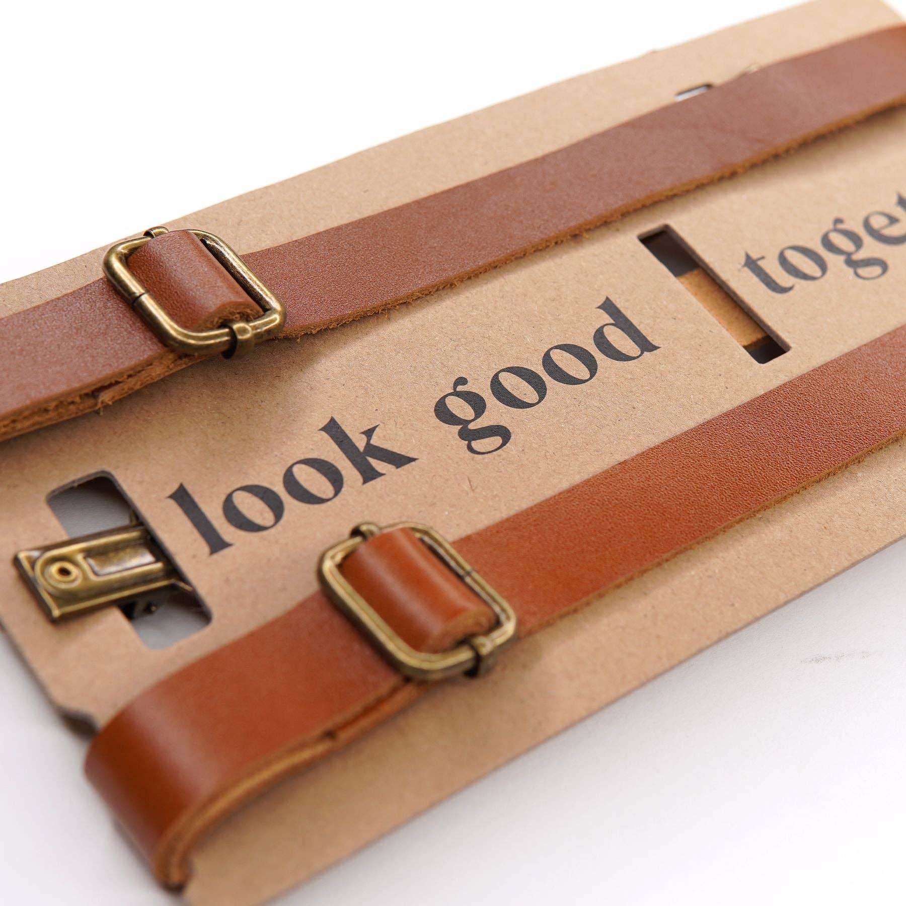 Genuine Leather Suspenders | Teens & Adults | Handmade in USA | Boon Boon Ties