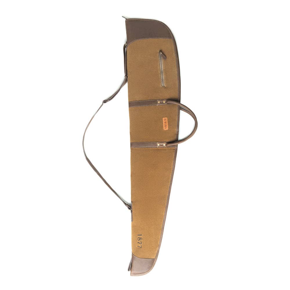 Long Range Cotton & Leather Rifle Case | Western Gun Case | Antique Olive Myra Bag