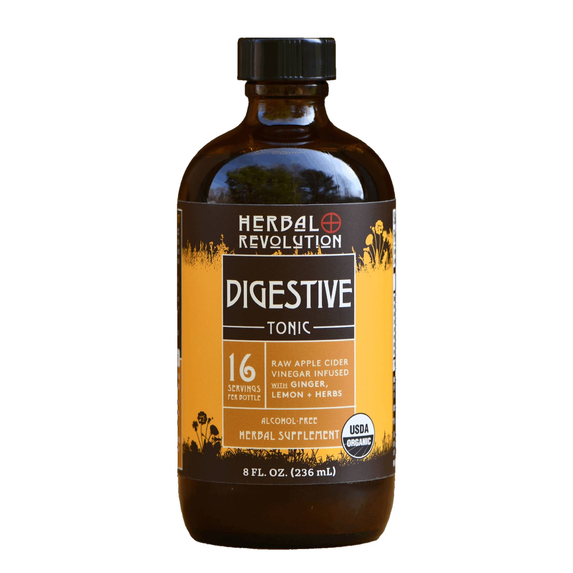 Digestive Tonic: Raw ACV w/Mother, Digestive + Detox Support