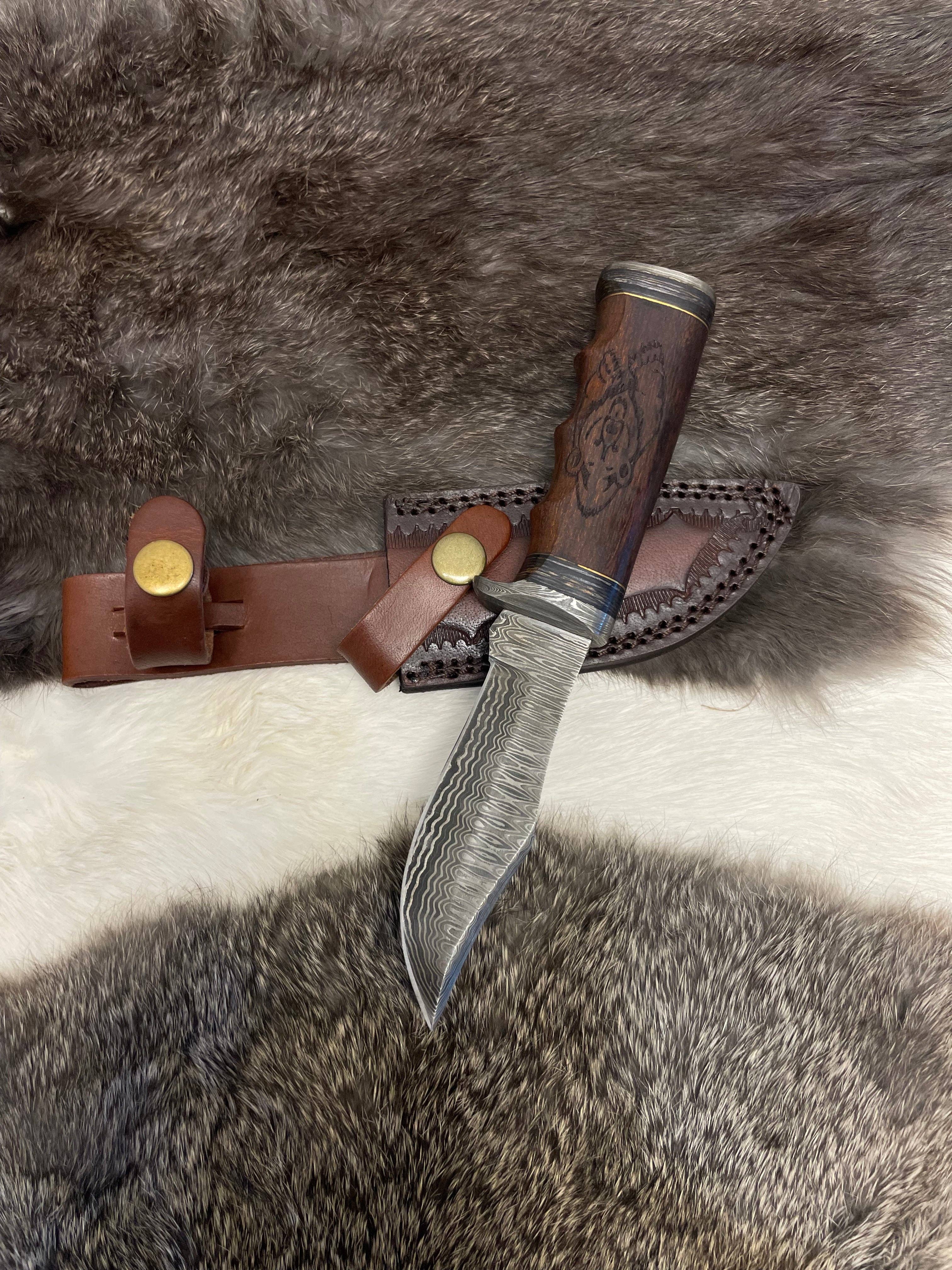 Grizzly Timberline Damascus Steel Knife TK-099  (Compact)