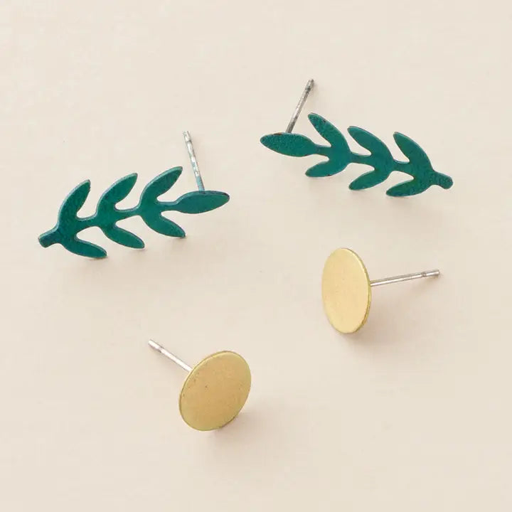 Matr Boomie Earrings Chamel leaf Anthro Apothecary