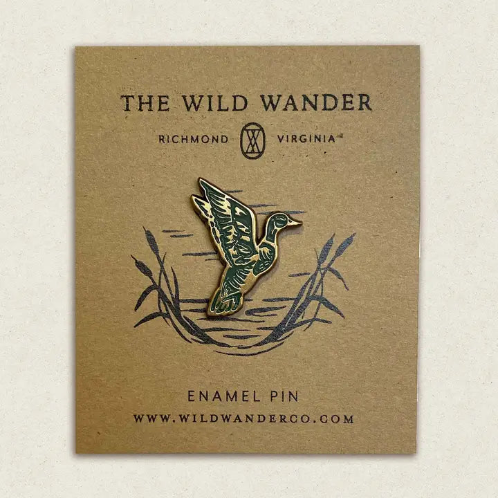 Wild Wander Enamel Pin Duck Anthro Apothecary