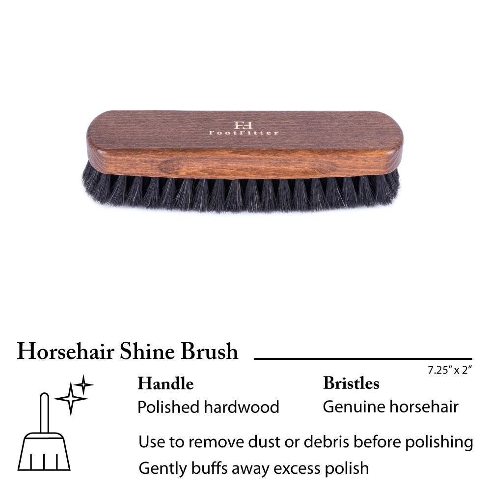 FootFitter Travel Shoe Shine Kit | Leather Shoe Care Set with Shoe Cream FootFitter