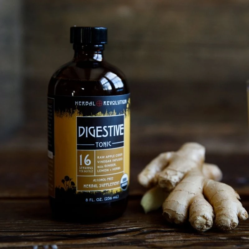Digestive Tonic: Raw ACV w/Mother, Digestive + Detox Support