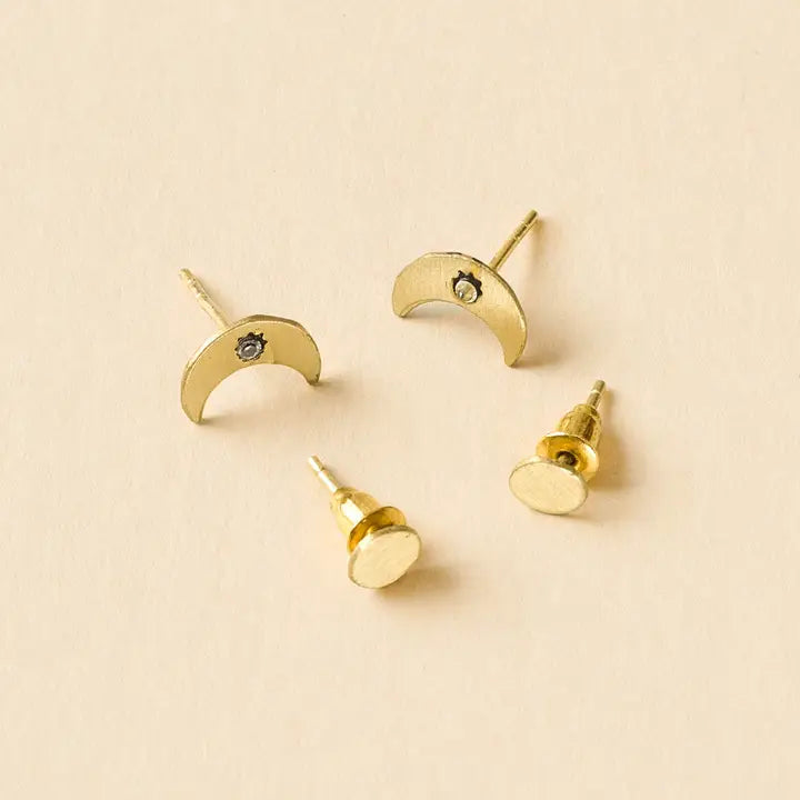 Matr Boomie Earrings Crescent Moon Anthro Apothecary