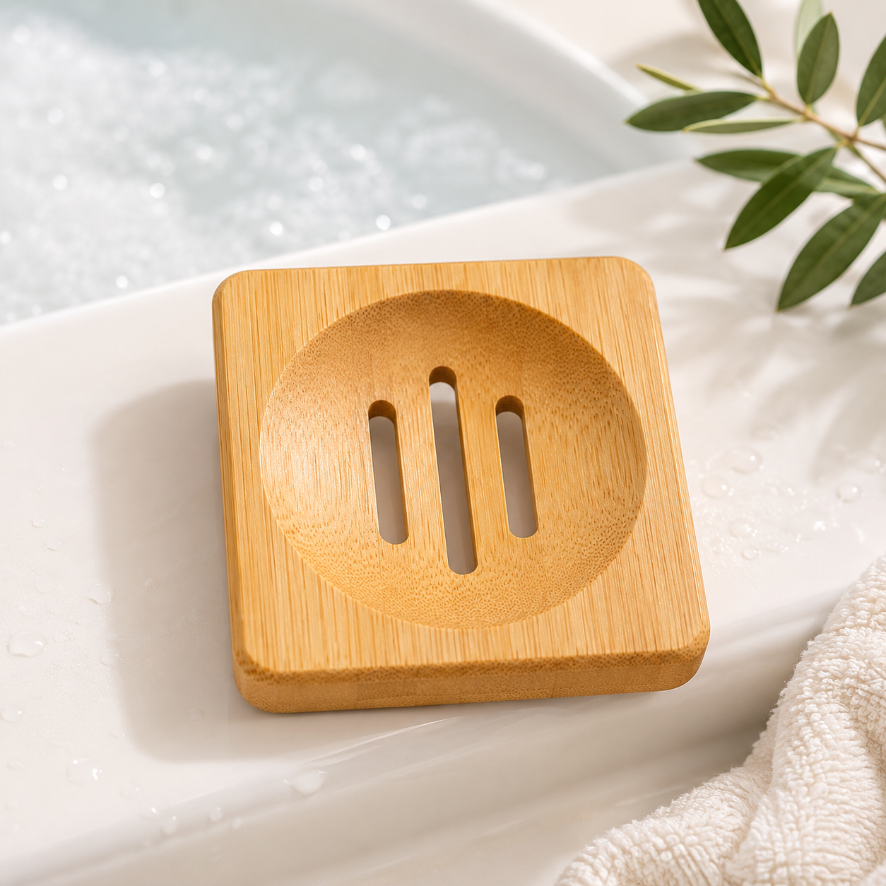 Small Bamboo Soap Dish