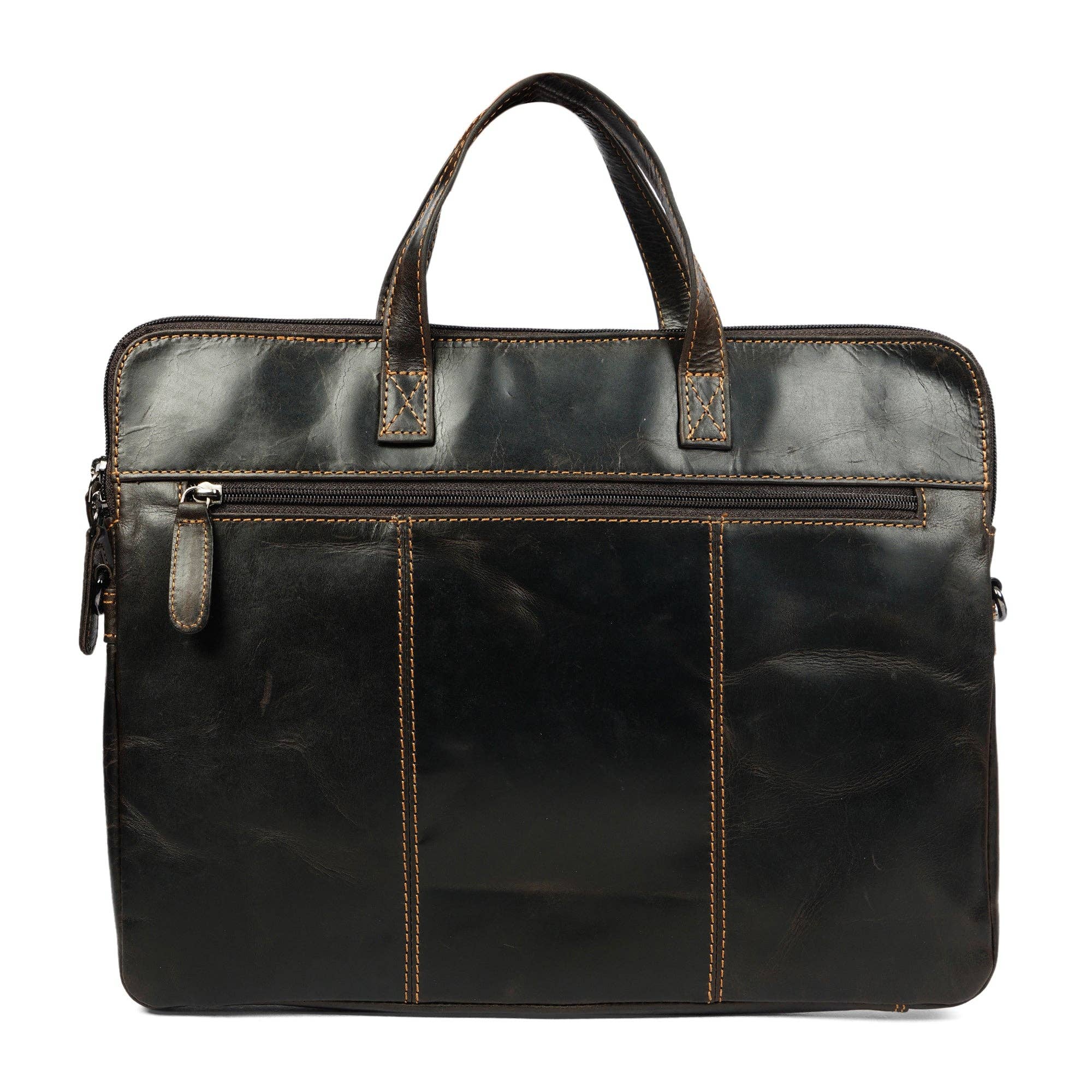 Santiago Full-Grain Leather Laptop Sleeve | 16" Laptop Bag | Brown Minori Leather