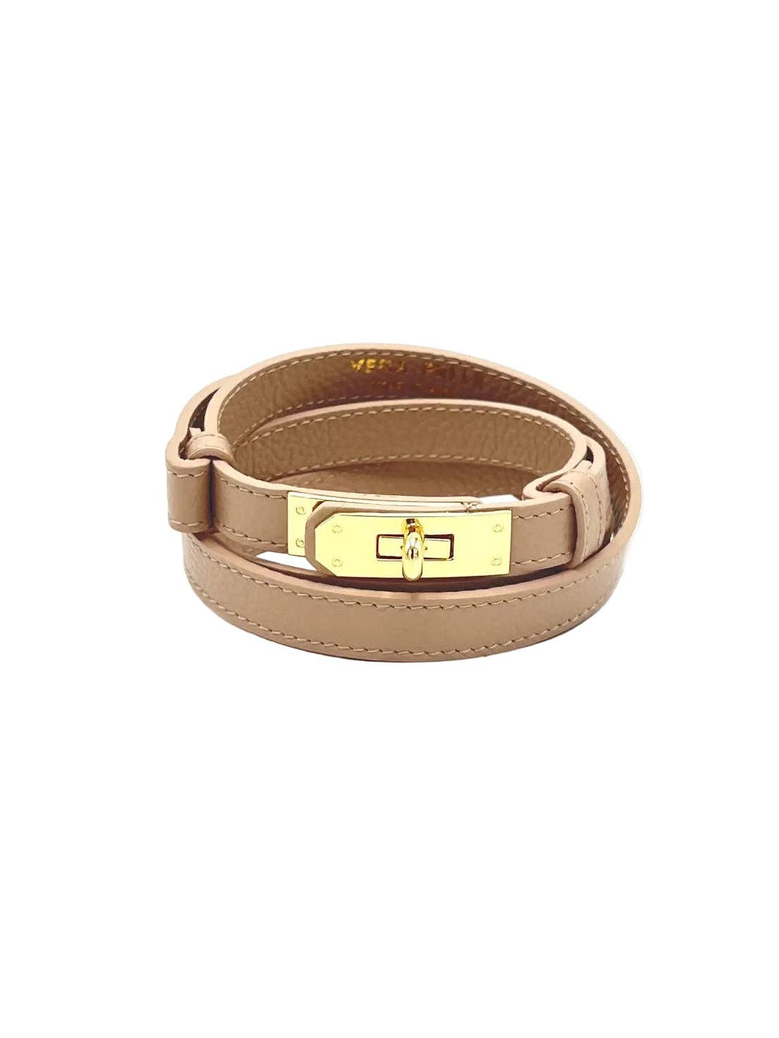 Women’s Adjustable 17 mm Genuine Leather Dress Belt, Made in Italy Nude Suie Valentini srl