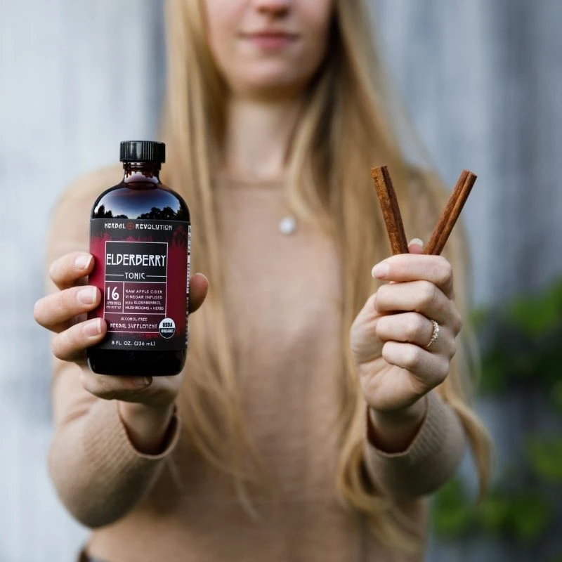 Elderberry Tonic: Raw ACV w/Mother, Immune Support