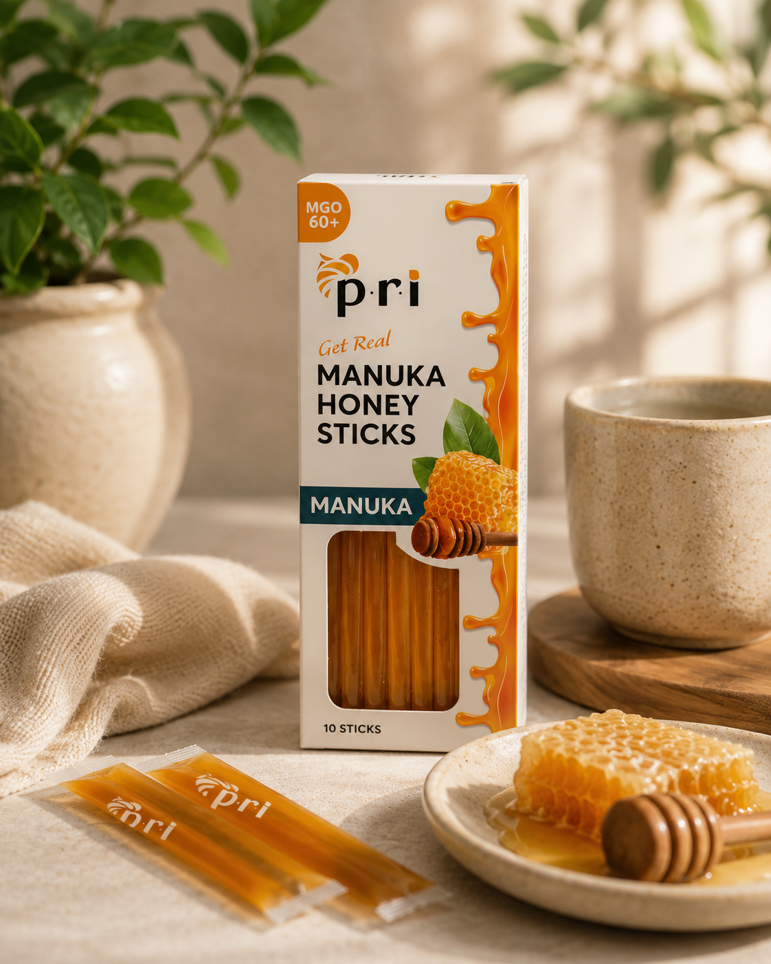 Manuka Honey Sticks 10pk - 10 EA